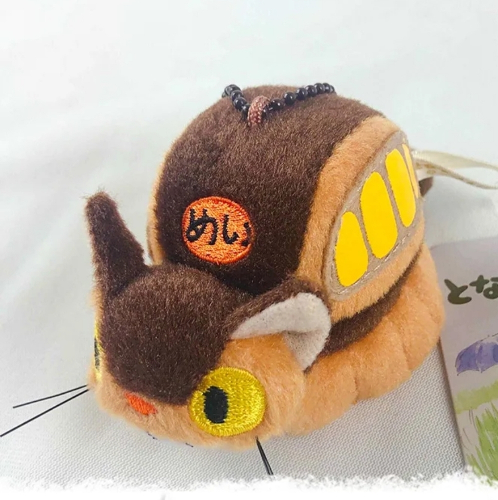 Totoro Catbus Plush Keychain - Picture 12 of 13